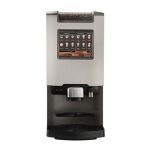 A coffee machine on a white background.